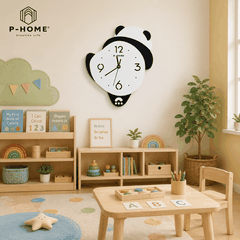 Đồng Hồ Treo Tường Gấu Panda CL076-B Có Đèn LED