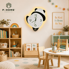 Đồng Hồ Treo Tường Gấu Panda CL076-B Có Đèn LED
