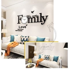 Đồng hồ treo tường hiện đại CL013 - We are family