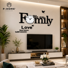 Đồng hồ treo tường hiện đại CL013 - We are family