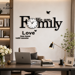 Đồng hồ treo tường hiện đại CL013 - We are family