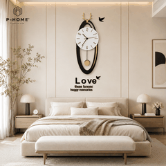 Đồng hồ treo tường kim trôi CL063 yên tỉnh và sang trọng