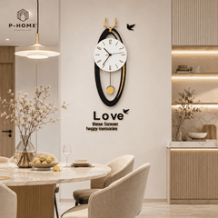 Đồng hồ treo tường kim trôi CL063 yên tỉnh và sang trọng