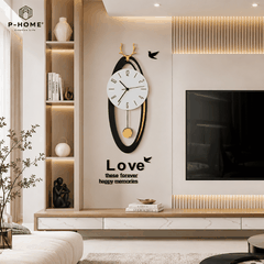 Đồng hồ treo tường kim trôi CL063 yên tỉnh và sang trọng