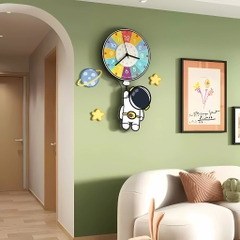 Đồng Hồ Treo Tường Phi Hành Gia Bóng Bay P-HOME CL095