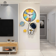 Đồng Hồ Treo Tường Phi Hành Gia Bóng Bay P-HOME CL095