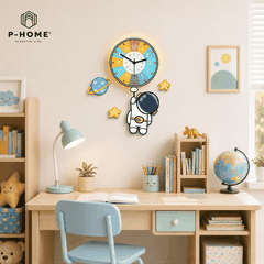 Đồng Hồ Treo Tường Phi Hành Gia Bóng Bay P-HOME CL095