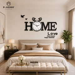 Đồng hồ treo tường phòng khách đẹp CL014 - Home