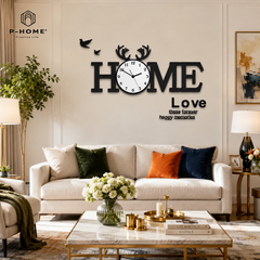 Đồng hồ treo tường phòng khách đẹp CL014 - Home
