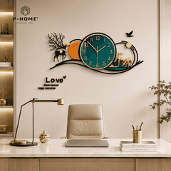 Đồng Hồ Treo Tường Phòng Khách Hiện Đại CL091