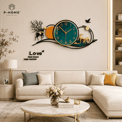 Đồng Hồ Treo Tường Phòng Khách Hiện Đại CL091