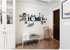 Đồng hồ treo tường phòng khách đẹp CL014 - Home