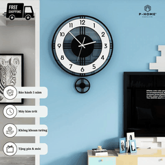 Đồng hồ quả lắc treo tường tối giản CL004