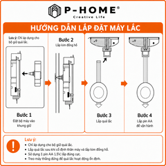 Máy lắc đồng hồ treo tường Đài Loan Youngtown 12888