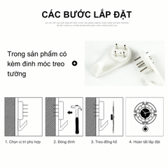 Đồng hồ quả lắc trang trí treo tường CL018 phong cách tối giản