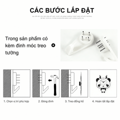 Đồng hồ trang trí phòng ngủ cho bé CL037- gấu cute