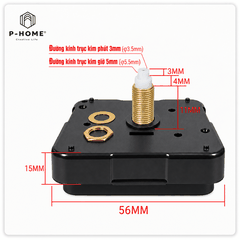 Máy đồng hồ kim trôi Taiwan DQS518-C18 trục đồng 11mm