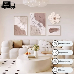 Bộ Tranh Đồng Hồ Treo Tường Hiện Đại CL107 - Nét Tinh Tế Cho Không Gian Sống