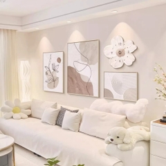 Bộ Tranh Đồng Hồ Treo Tường Hiện Đại CL107 - Nét Tinh Tế Cho Không Gian Sống