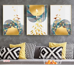 Bộ 3 tranh treo tường cá hiện đại - P134748