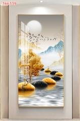 Tranh treo tường hươu tài lộc - P366339