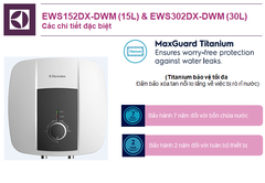 BÌNH NƯỚC NÓNG ELECTROLUX EWS302DX-DWM 30 LÍT