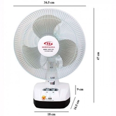 Quạt sạc điện đứng HONJIANDA HJD - FL301 LED