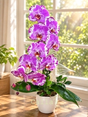 CHẬU HỒ ĐIỆP 1 CÀNH HỒNG TIA CHỚP