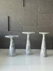 SIDE TRIPLES TABLE - ST06 - WHITE CARRARA