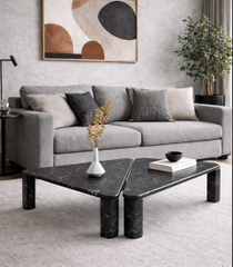 MARBLE COFFEE TABLE - CT01 - BLACK