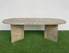 GIẢM 50% - BÀN CAFE ĐÁ TỰ NHIÊN HÀNG XUẤT KHẨU - YELLOW FOREST