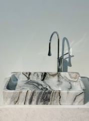 NATURAL STONE BATHROOM BASIN - THIN RECTANGULAR