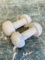 MARBLE DUMBBELL - WHITE