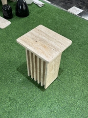 REAL MARBLE - SIDE TABLE - EXNW20 - TRAVERTINE