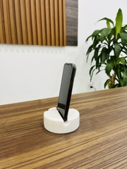 REAL MARBLE - PHONE HOLDER - EXMPS01 - MILKY WHITE