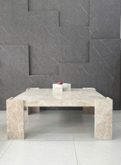 MARBLE COFFEE TABLE - CT05 - LIGHT EMPERADOR