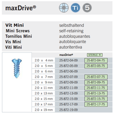 Nẹp vít hàm mặt - Vít titan 2.0