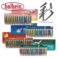 Bộ màu Holbein Gouache Irodori 12 màu 15 ml