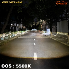 ánh sáng cos bi gầm x-light f10 pro nhiệt màu 5500k