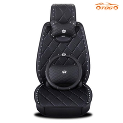 Bộ Áo Ghế Vương Miện Đính Đá Cho Ô Tô