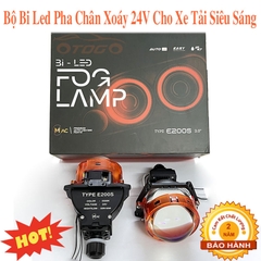 Bi Pha Led Chân Xoáy 24V Siêu Sáng Cho Xe Tải và Xe Khách