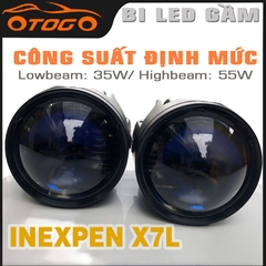 Bi Led Gầm Có Laser Owleye INEXPEN X7L , Nhiệt Màu 4800K