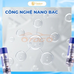 Xịt Dưỡng Bóng Nội Thất, Ghế Da Ô Tô Hương Cafe OMINO M96 500ml - Chính Hãng