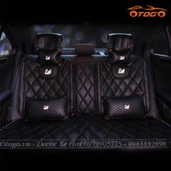 Bộ Áo Ghế Thiên Nga Đính Đá Cao Cấp