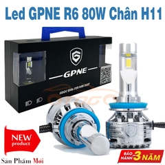 Bộ Đèn Led Tăng Sáng GPNE R6 80W Chân H11 Chính Hãng