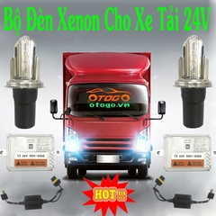 Bộ Đèn Xenon Xe Tải Chân H4 24V-55w Siêu Sáng