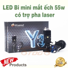 Bóng LED Bi Mini Mắt Ếch 55w , Có Trợ Pha Laser Siêu Sáng