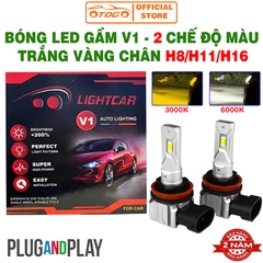 ĐÈN LED SƯƠNG MÙ Ô TÔ ĐỔI MÀU TRẮNG VÀNG LIGHTCAR V1 – H11 / H8 / H16 (JP)