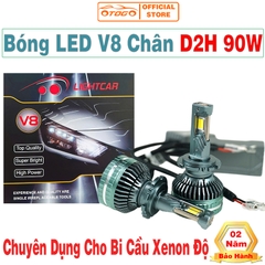 Đèn Led V8 90W Chân D2H | Chuyên Dụng Cho Bi Cầu Xenon Độ