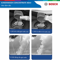 cách dùng Nước Rửa Kính BOSCH Cao Cấp